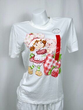Strawberry Shortcake Tee Shirt Womens White Graphic S L XL
